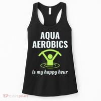 Water Aerobics Aquatic Fitness Aqua Exercise Workout Funny Women's Tank Top thumb 0