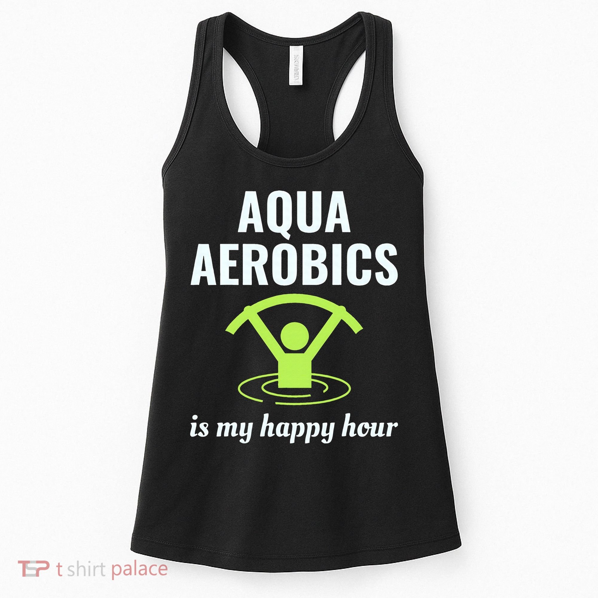 Water Aerobics Aquatic Fitness Aqua Exercise Workout Funny Women's Tank Top