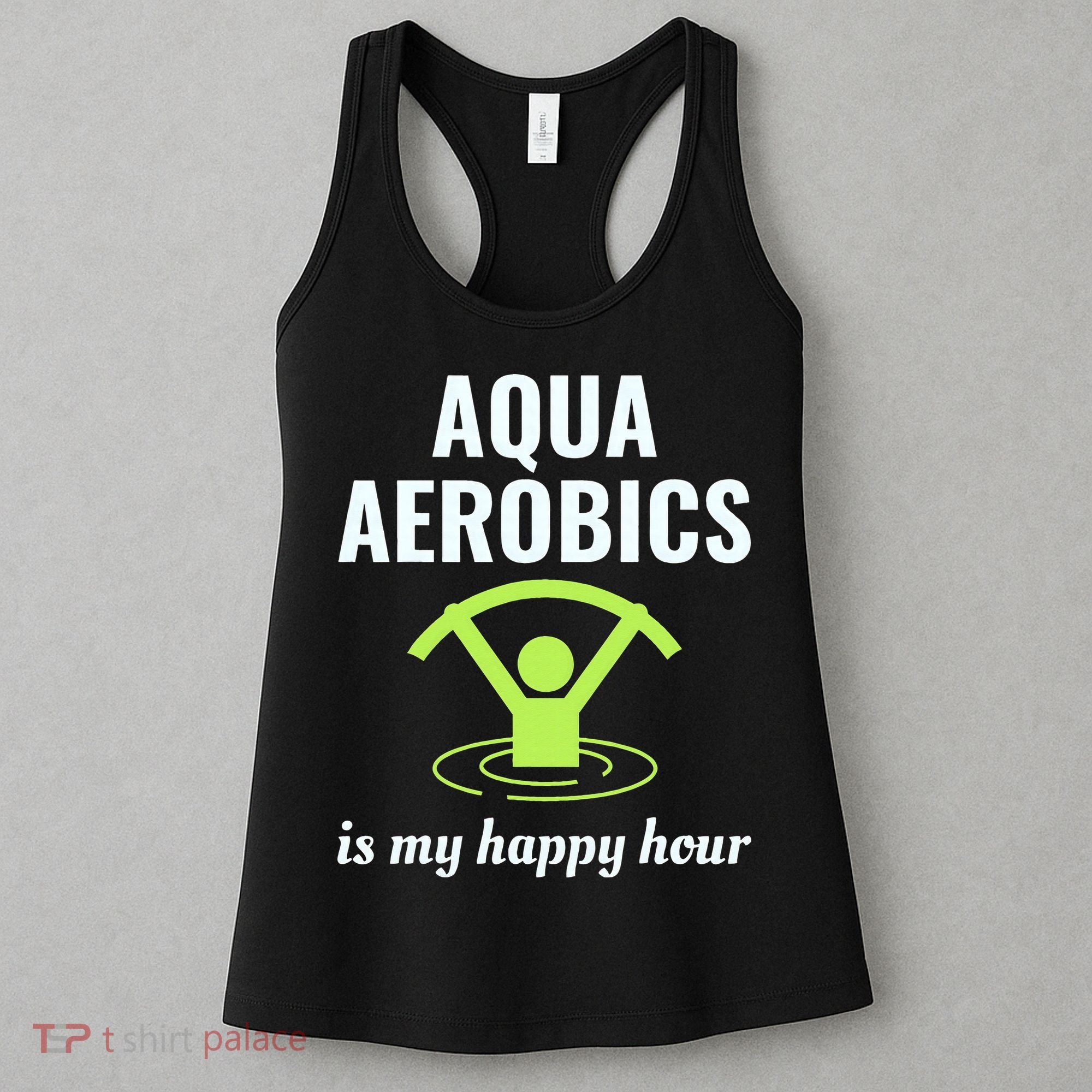 Water Aerobics Aquatic Fitness Aqua Exercise Workout Funny Women's Tank Top