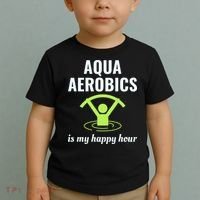 Water Aerobics Aquatic Fitness Aqua Exercise Workout Funny Toddler T-Shirt thumb 2