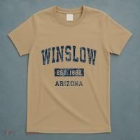 Winslow Arizona Az Vintage Established Raglan T-Shirt thumb 5
