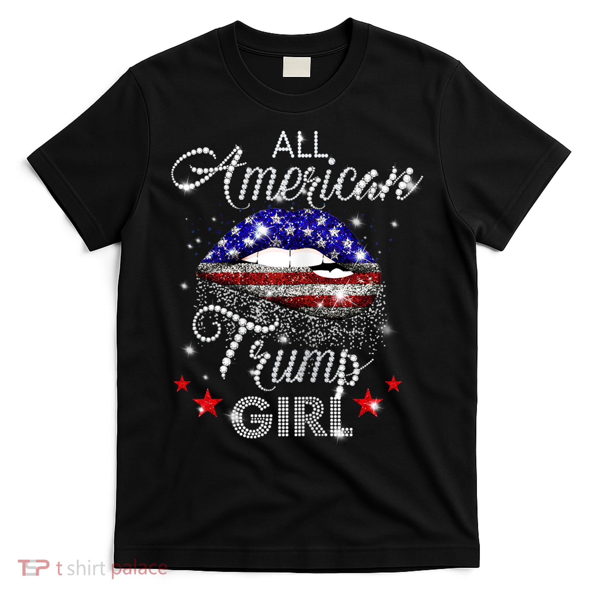 Womens All American Trump Girl T-Shirt
