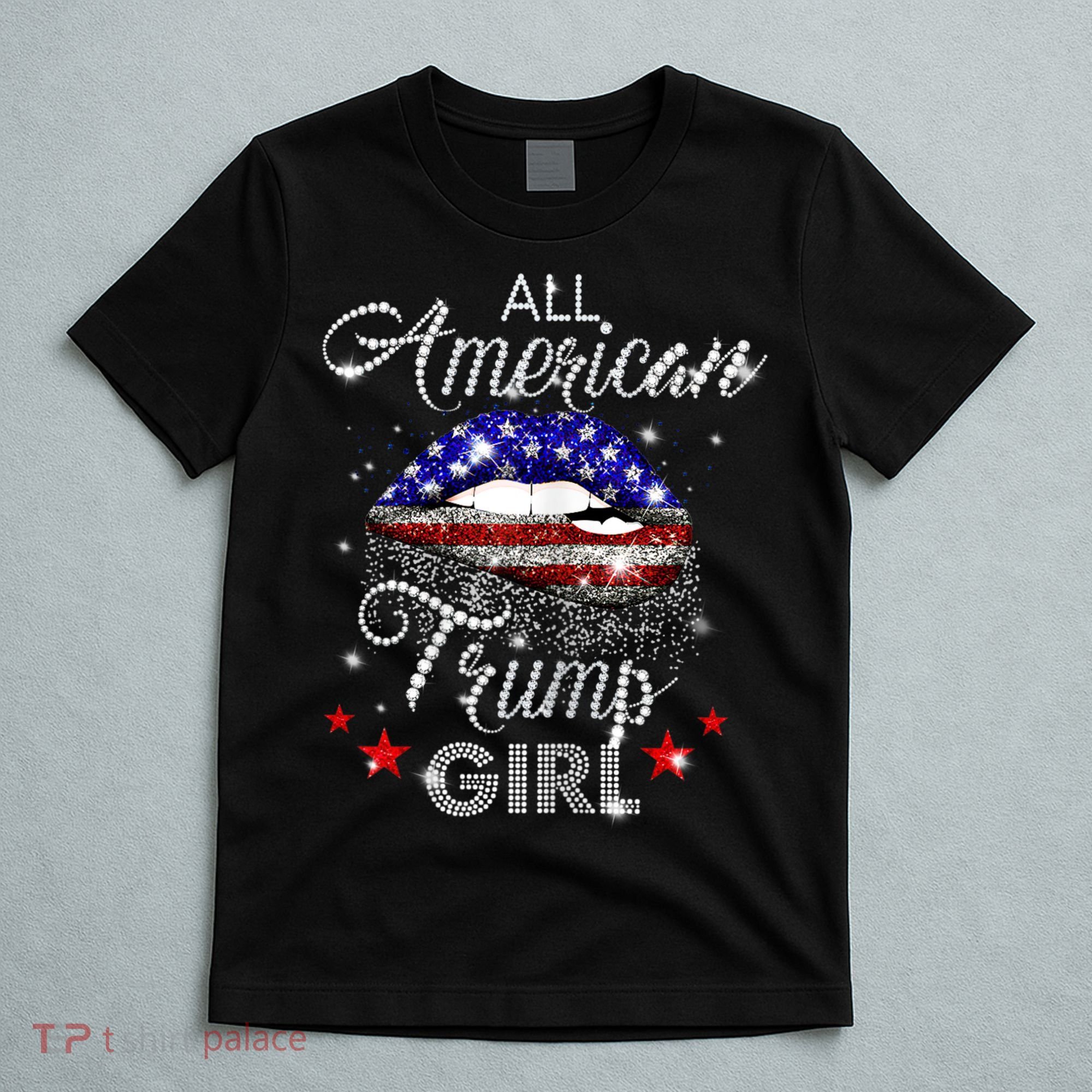 Womens All American Trump Girl T-Shirt