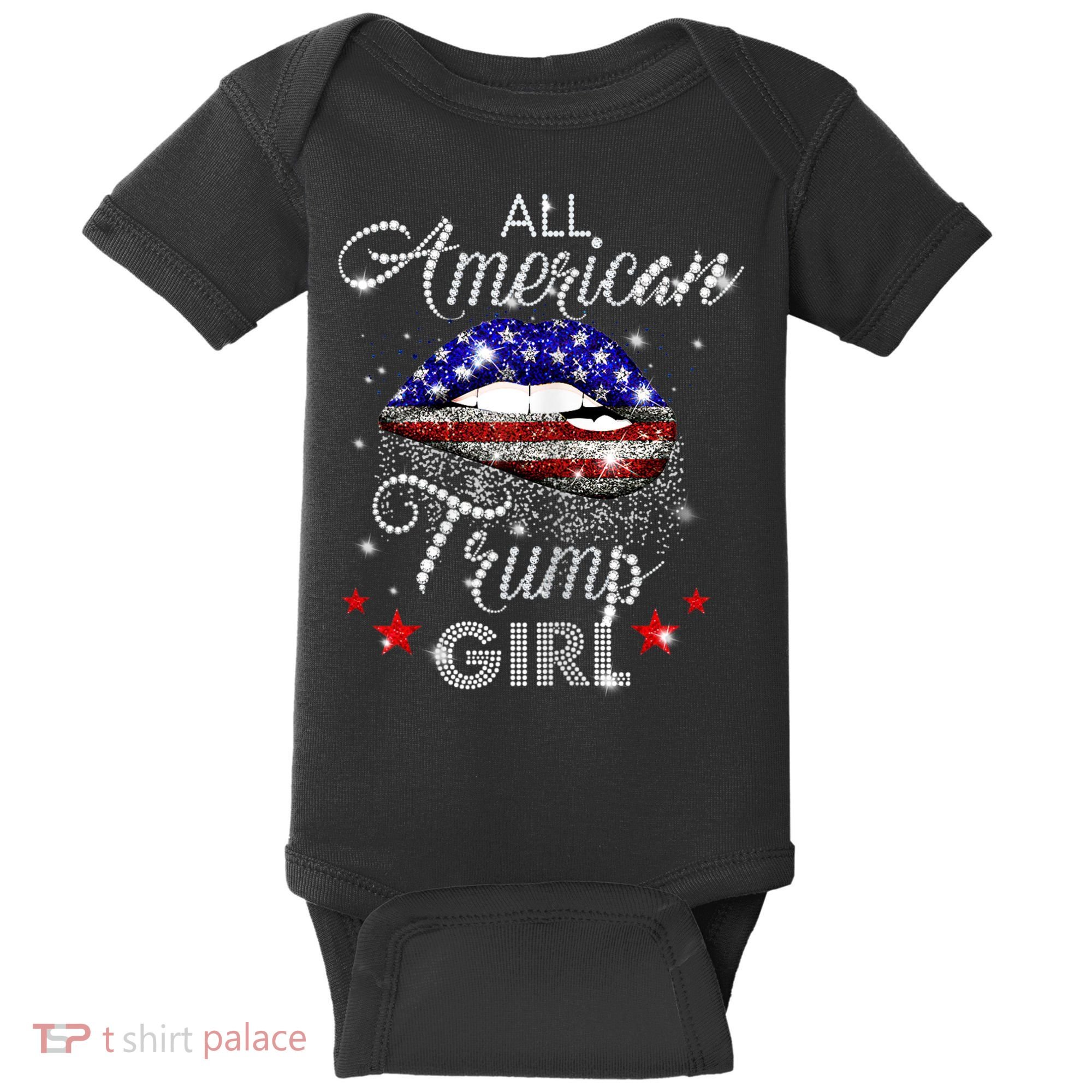 Womens All American Trump Girl Baby Bodysuit
