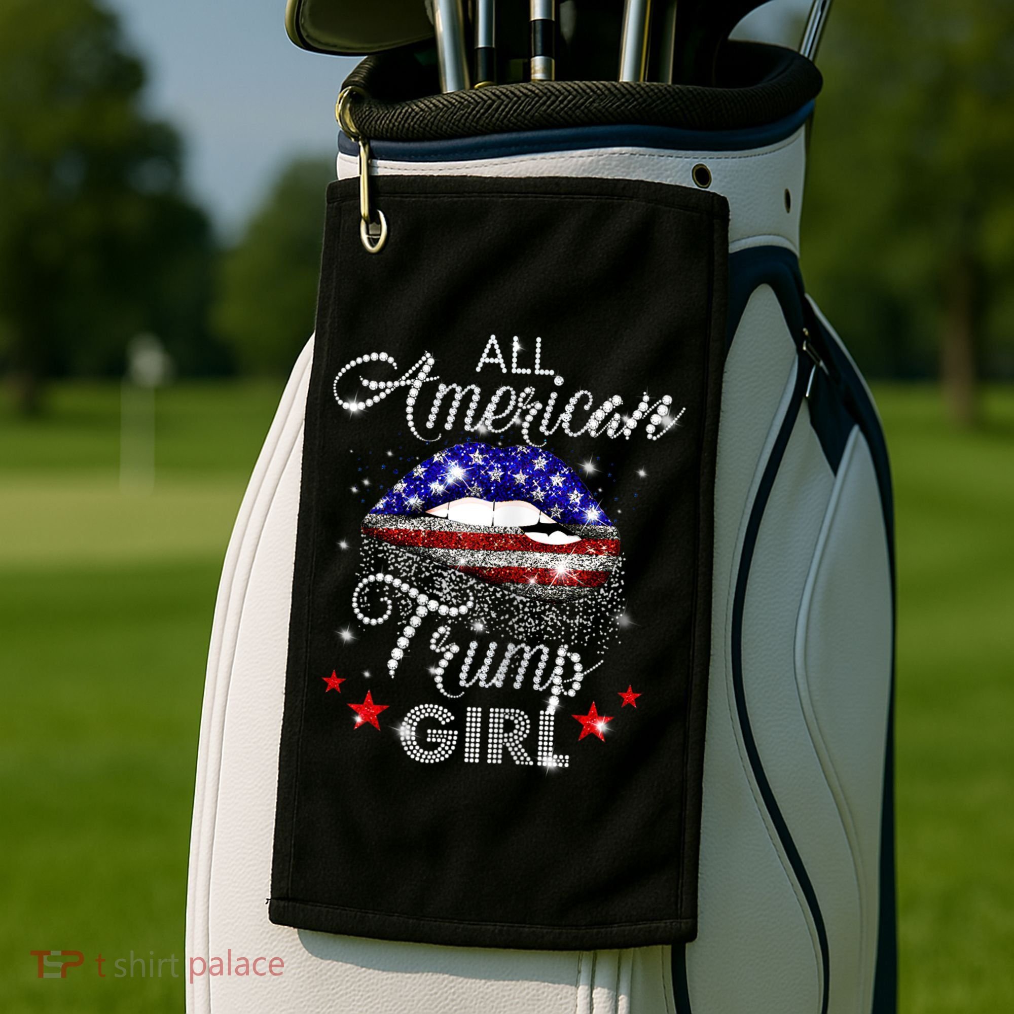 Womens All American Trump Girl Golf Towel
