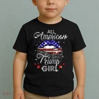 Womens All American Trump Girl Toddler T-Shirt thumb 2
