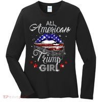 Womens All American Trump Girl Women's Long Sleeve Shirt thumb 0