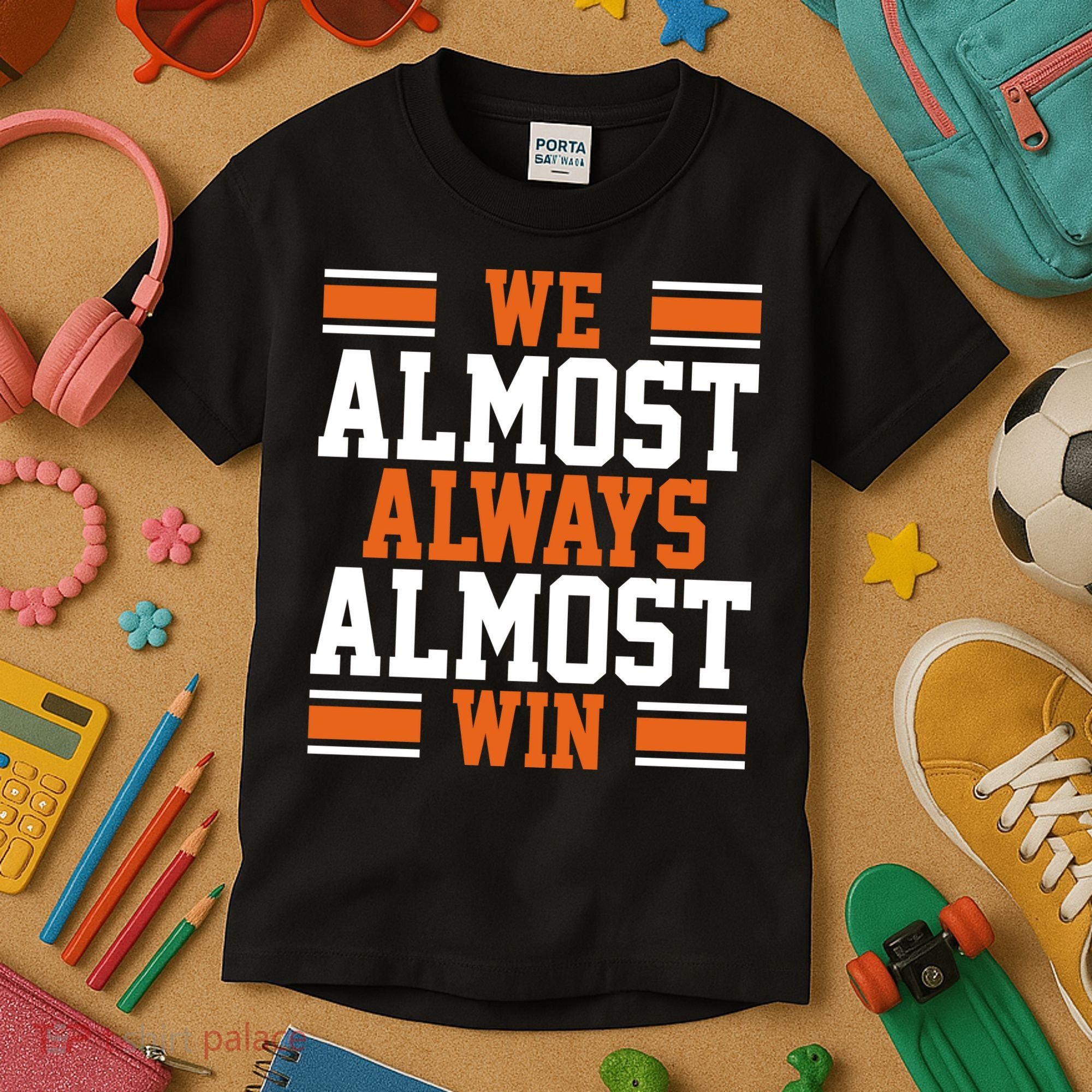 We Almost Always Win Cleveland Football Funny Kids T-Shirt