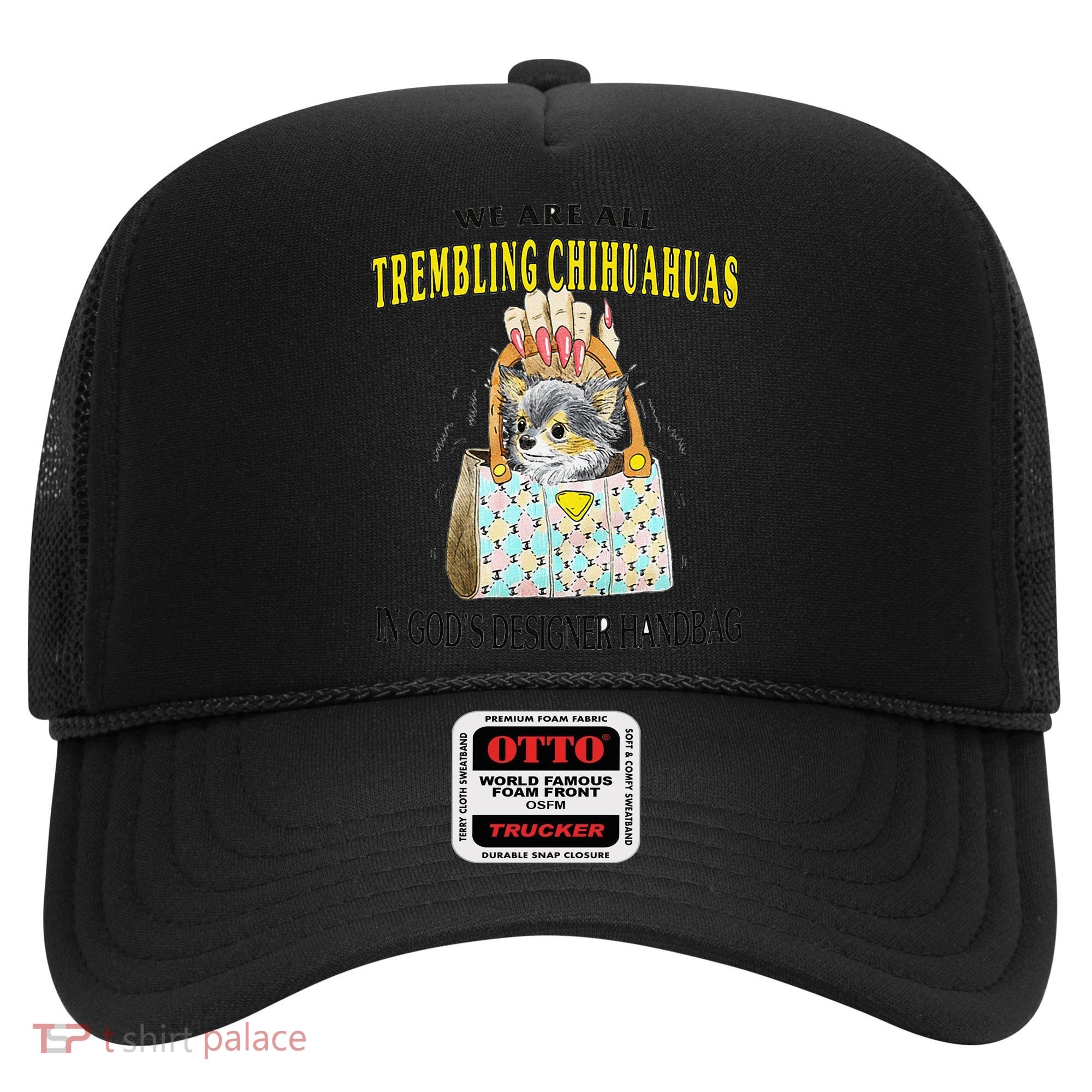 We Are All Trembling Chihuahua In GodS Handbag Hat
