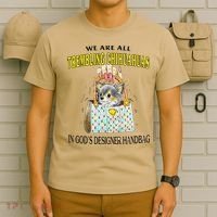 We Are All Trembling Chihuahua In GodS Handbag T-Shirt thumb 6