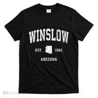 Winslow Arizona Az Vintage Athletic Sports T-Shirt thumb 0