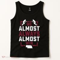 We Almost Always Almost Win Funny Nebraska Football Fans Tank Top thumb 2