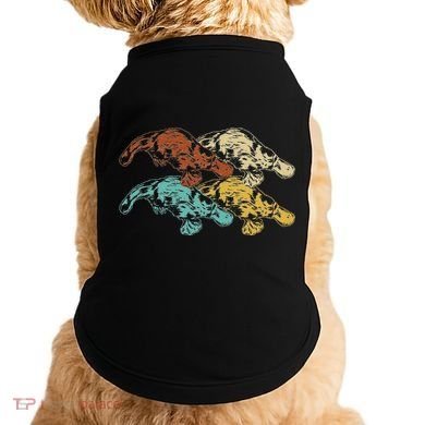 Wildlife Animal Australia Retro Platypus Doggie Tank