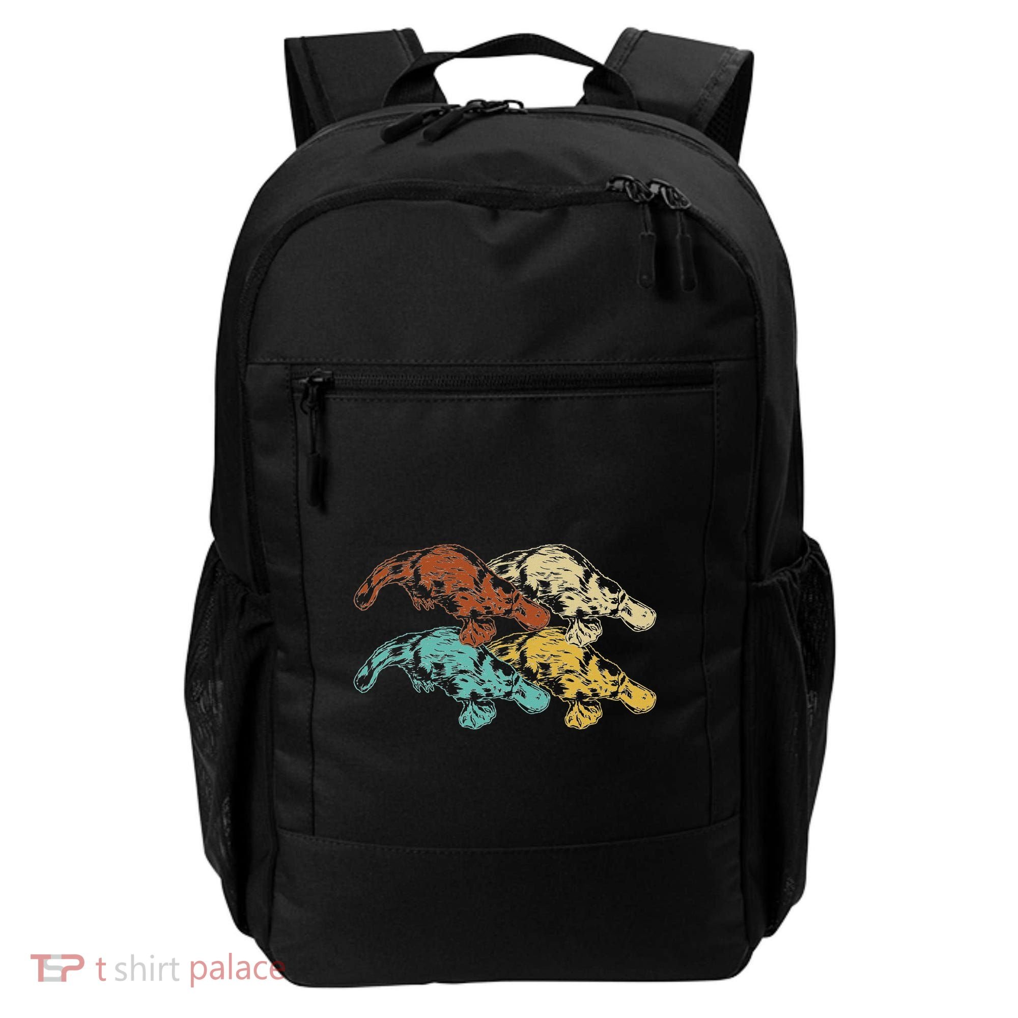 Wildlife Animal Australia Retro Platypus Backpack