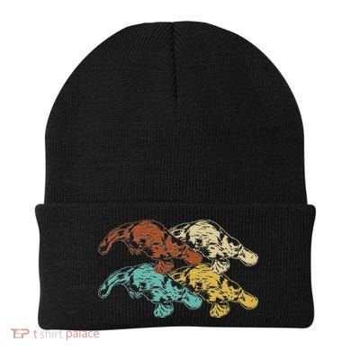 Wildlife Animal Australia Retro Platypus Beanie