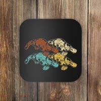 Wildlife Animal Australia Retro Platypus Coaster thumb 0