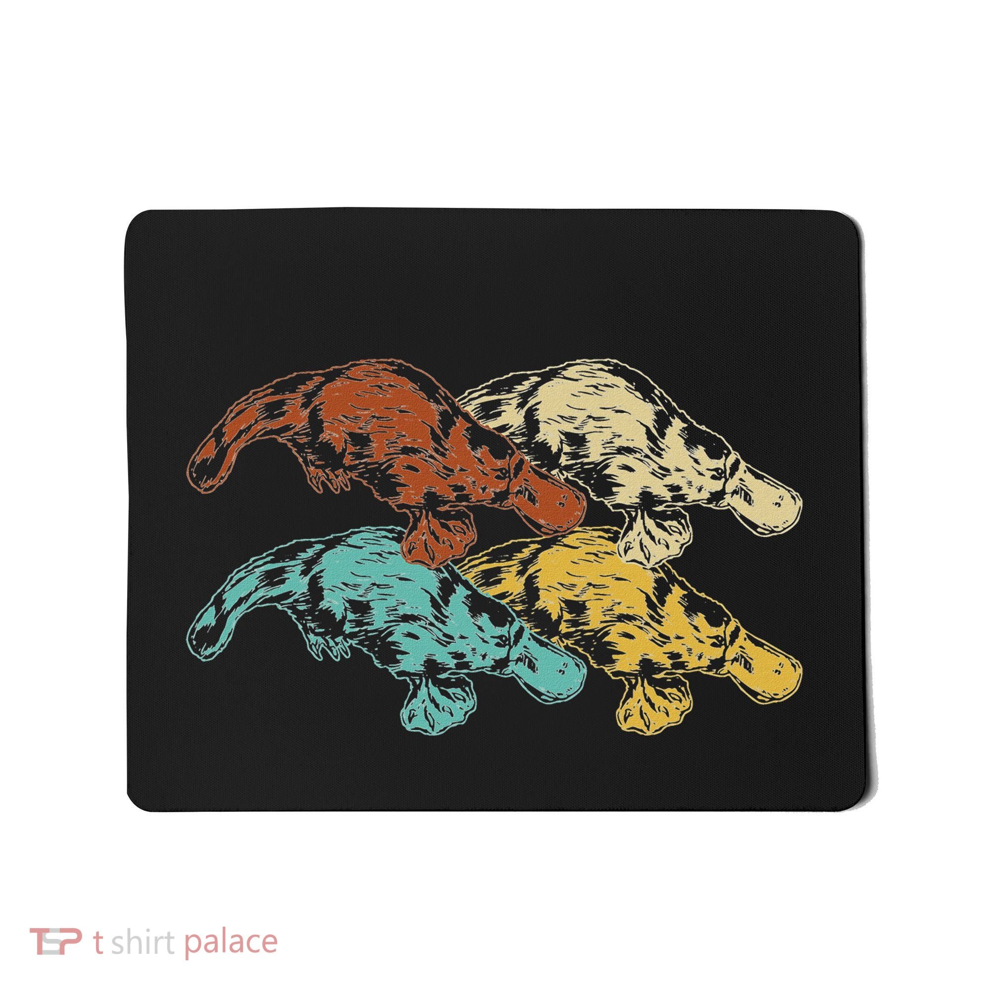 Wildlife Animal Australia Retro Platypus Mousepad