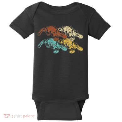 Wildlife Animal Australia Retro Platypus Baby Bodysuit