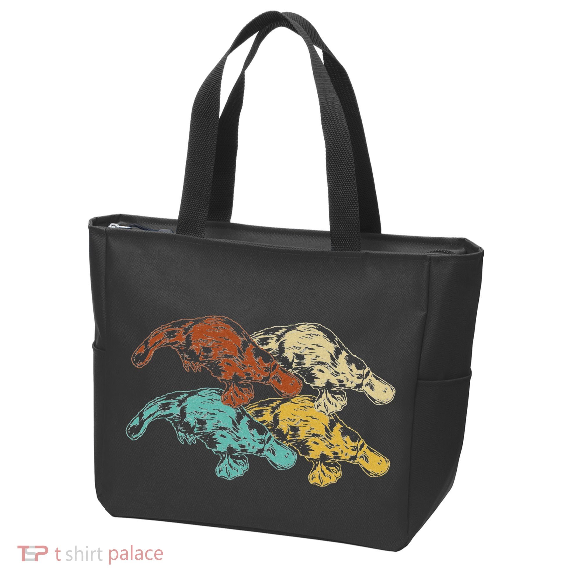 Wildlife Animal Australia Retro Platypus Tote Bag