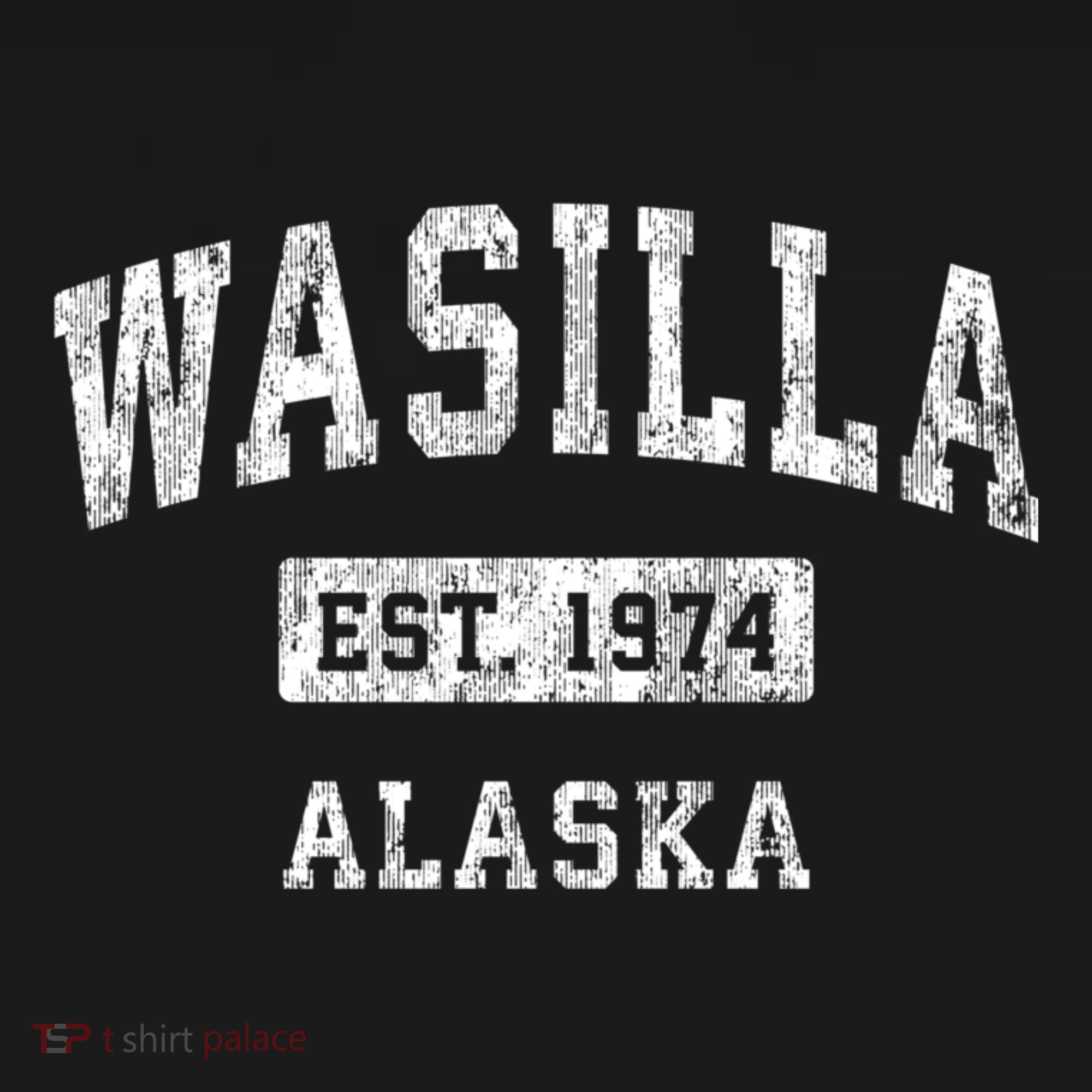 Wasilla Alaska Ak Vintage Established Sports T-Shirt