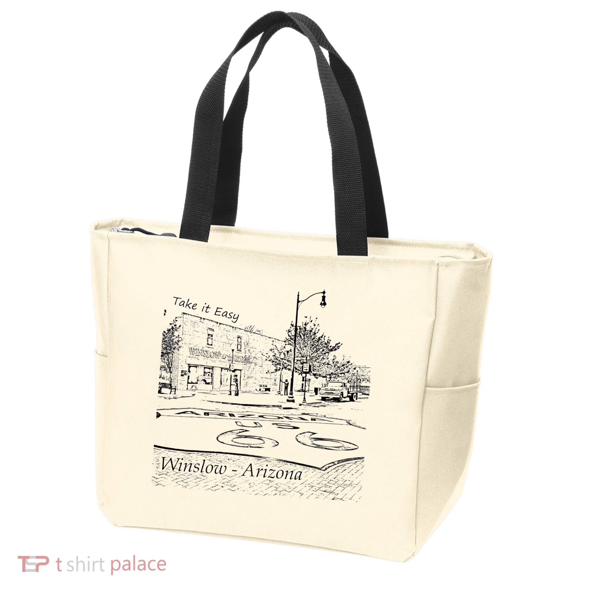 Winslow Arizona AZ US 66 Take It Easy Est. 1926 Mother Road Tote Bag