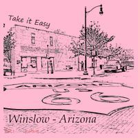 Winslow Arizona AZ US 66 Take It Easy Est. 1926 Mother Road Coaster thumb 2