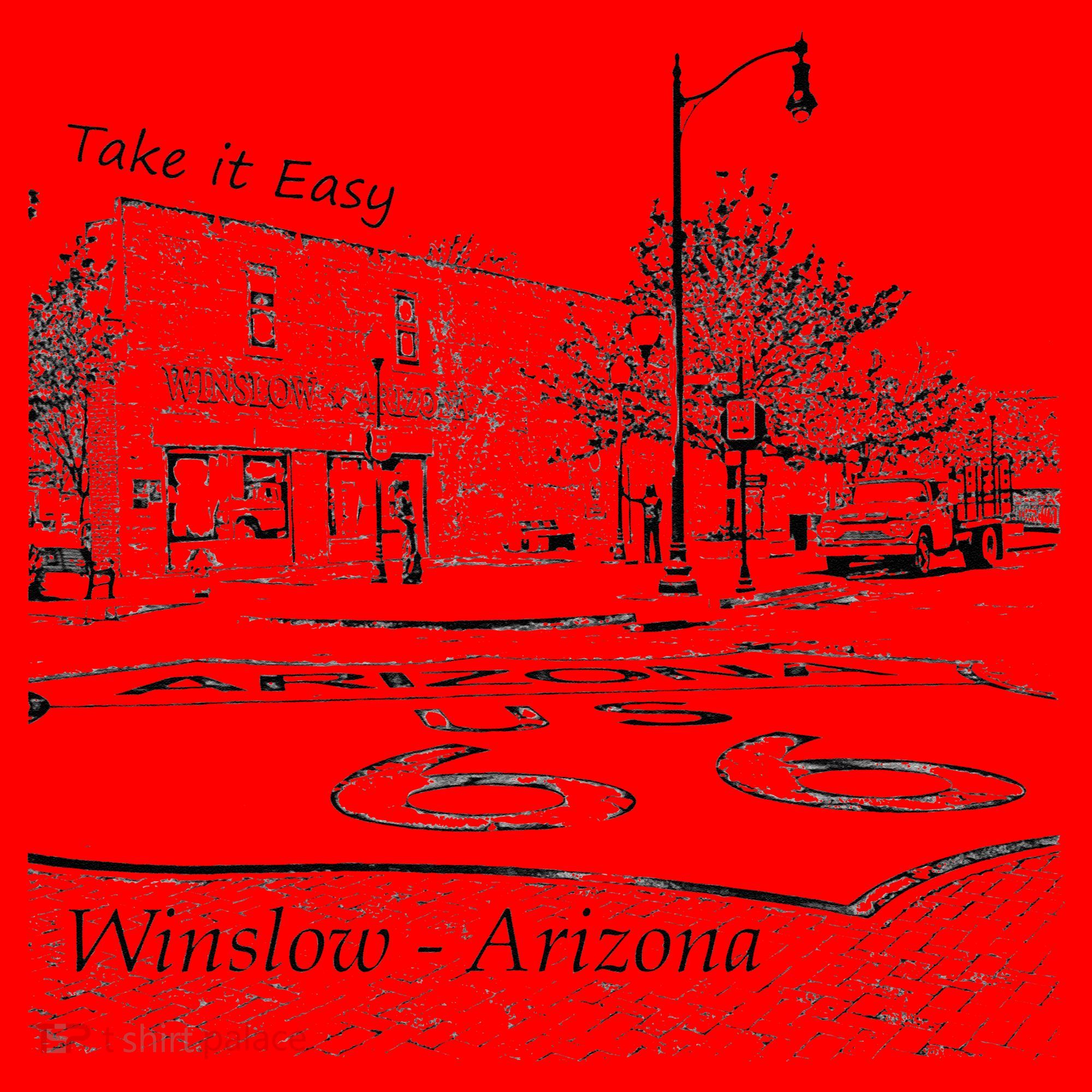 Winslow Arizona AZ US 66 Take It Easy Est. 1926 Mother Road Santa Hat