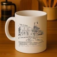Winslow Arizona AZ US 66 Take It Easy Est. 1926 Mother Road Coffee Mug thumb 4
