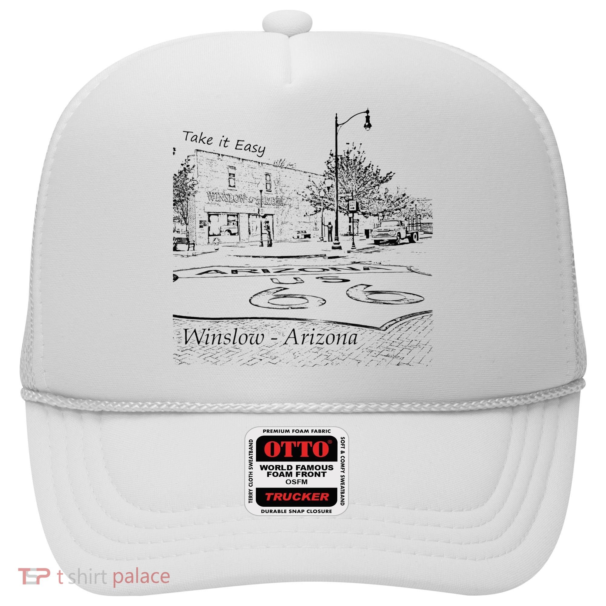 Winslow Arizona AZ US 66 Take It Easy Est. 1926 Mother Road Hat