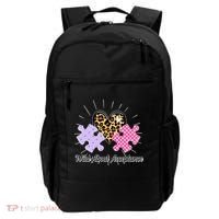 Wild About Acceptance Autism Awareness Puzzle Heart Backpack thumb 0