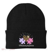 Wild About Acceptance Autism Awareness Puzzle Heart Beanie thumb 0