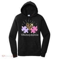 Wild About Acceptance Autism Awareness Puzzle Heart Women's Hoodie thumb 0