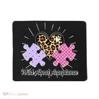Wild About Acceptance Autism Awareness Puzzle Heart Mousepad thumb 0