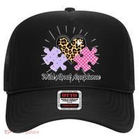 Wild About Acceptance Autism Awareness Puzzle Heart Hat thumb 0