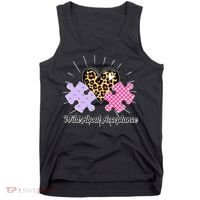 Wild About Acceptance Autism Awareness Puzzle Heart Tank Top thumb 0