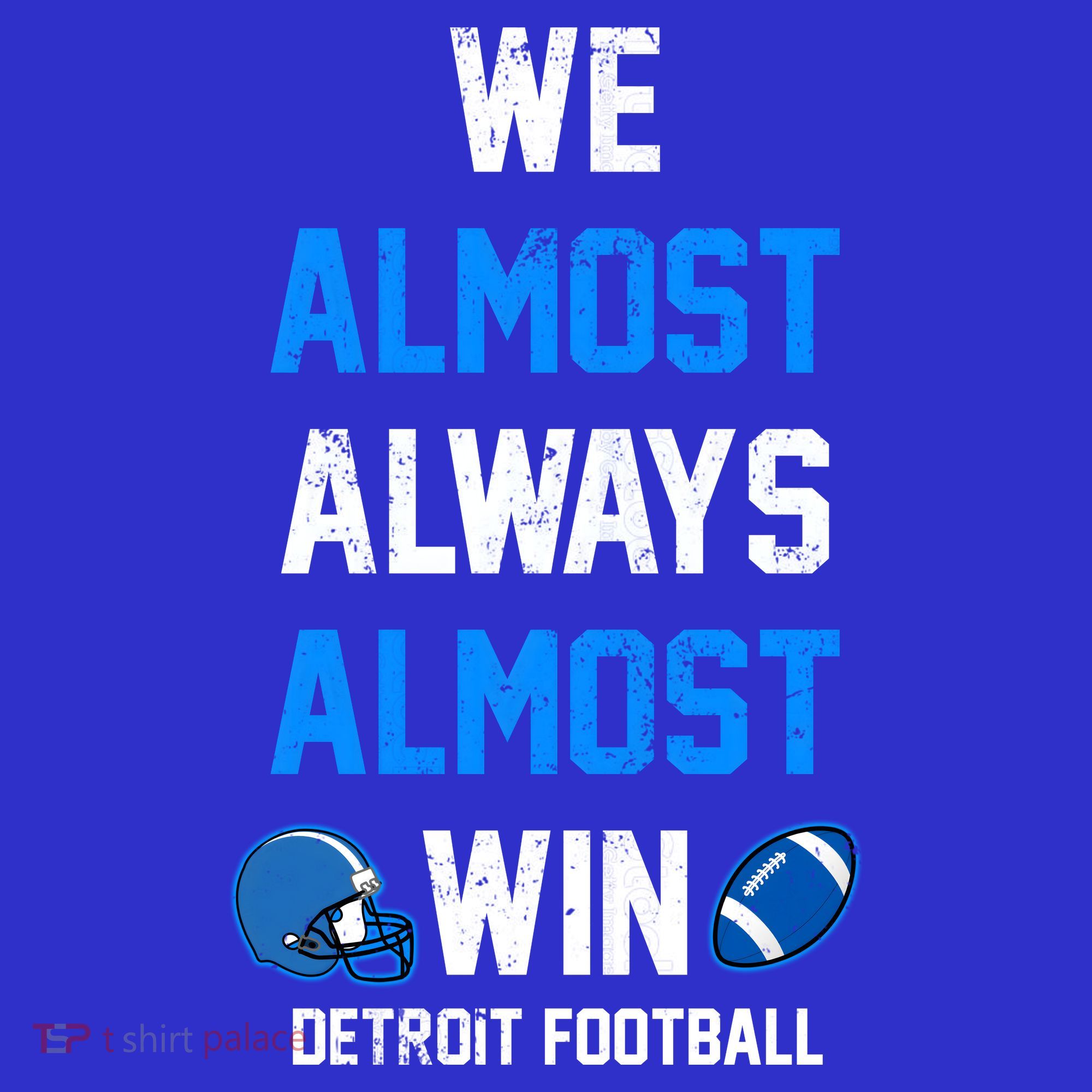 We Almost Always Almost Win Sports Football Funny Lions Mousepad