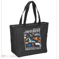 We Are All Different Swim Together Teacher Students Classmates Tote Bag thumb 2