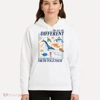 We Are All Different Swim Together Teacher Students Classmates Hoodie thumb 5