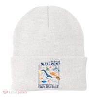 We Are All Different Swim Together Teacher Students Classmates Beanie thumb 0