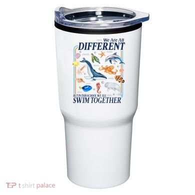 We Are All Different Swim Together Teacher Students Classmates Tumbler