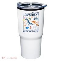 We Are All Different Swim Together Teacher Students Classmates Tumbler thumb 0