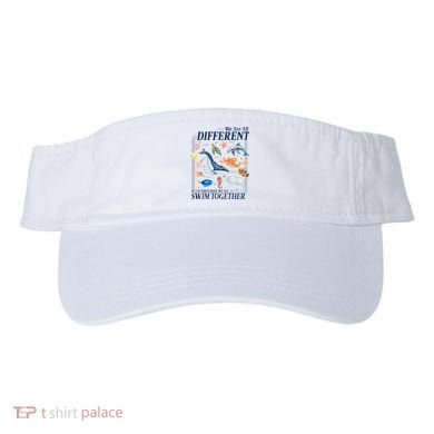 We Are All Different Swim Together Teacher Students Classmates Visor