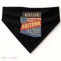 Winslow Arizona AZ US 66 Take It Easy Est. 1926 Mother Road USA-Made Doggie Bandana thumb 0
