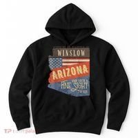 Winslow Arizona AZ US 66 Take It Easy Est. 1926 Mother Road Hoodie thumb 0
