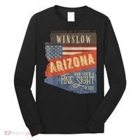 Winslow Arizona AZ US 66 Take It Easy Est. 1926 Mother Road Long Sleeve Shirt thumb 0