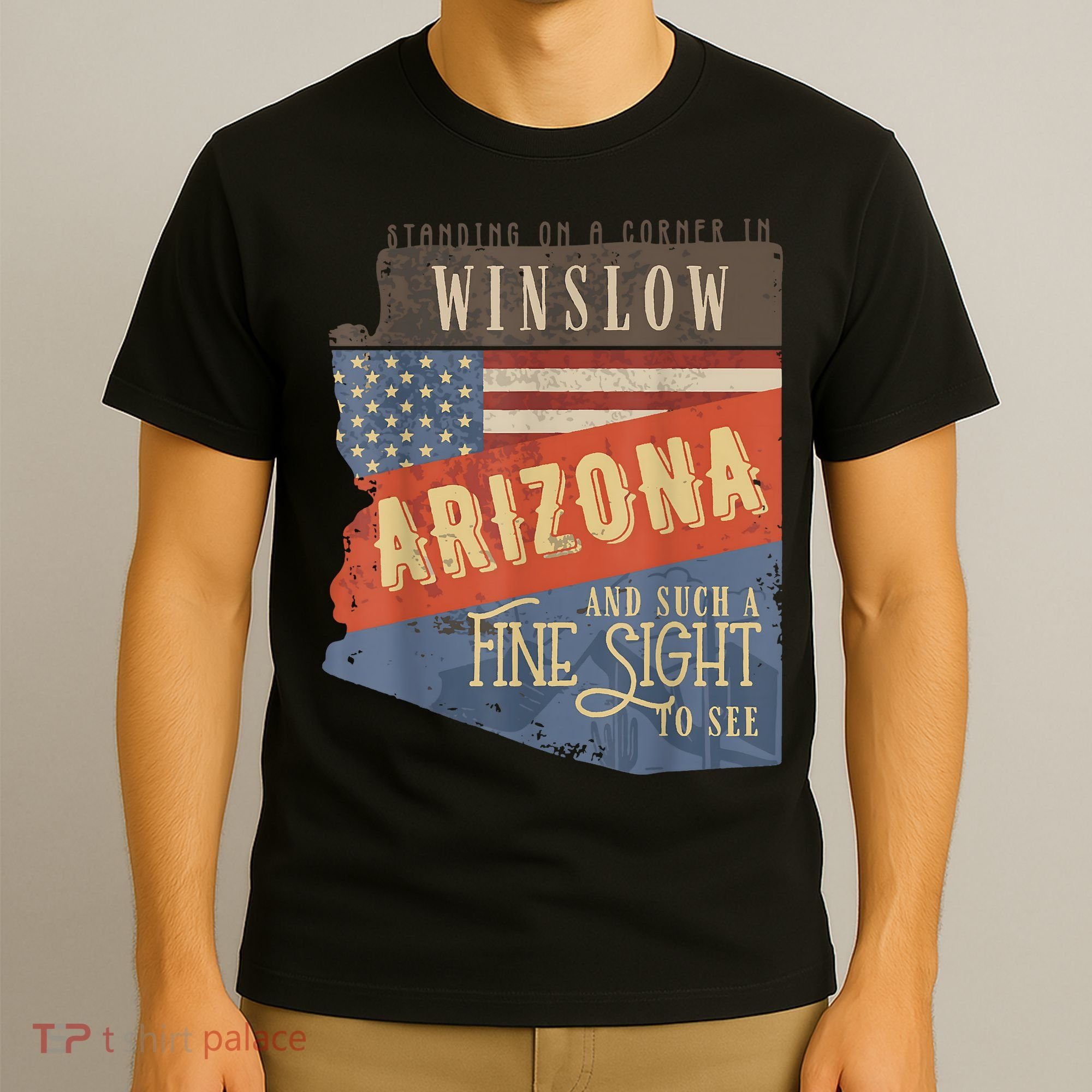 Winslow Arizona AZ US 66 Take It Easy Est. 1926 Mother Road T-Shirt
