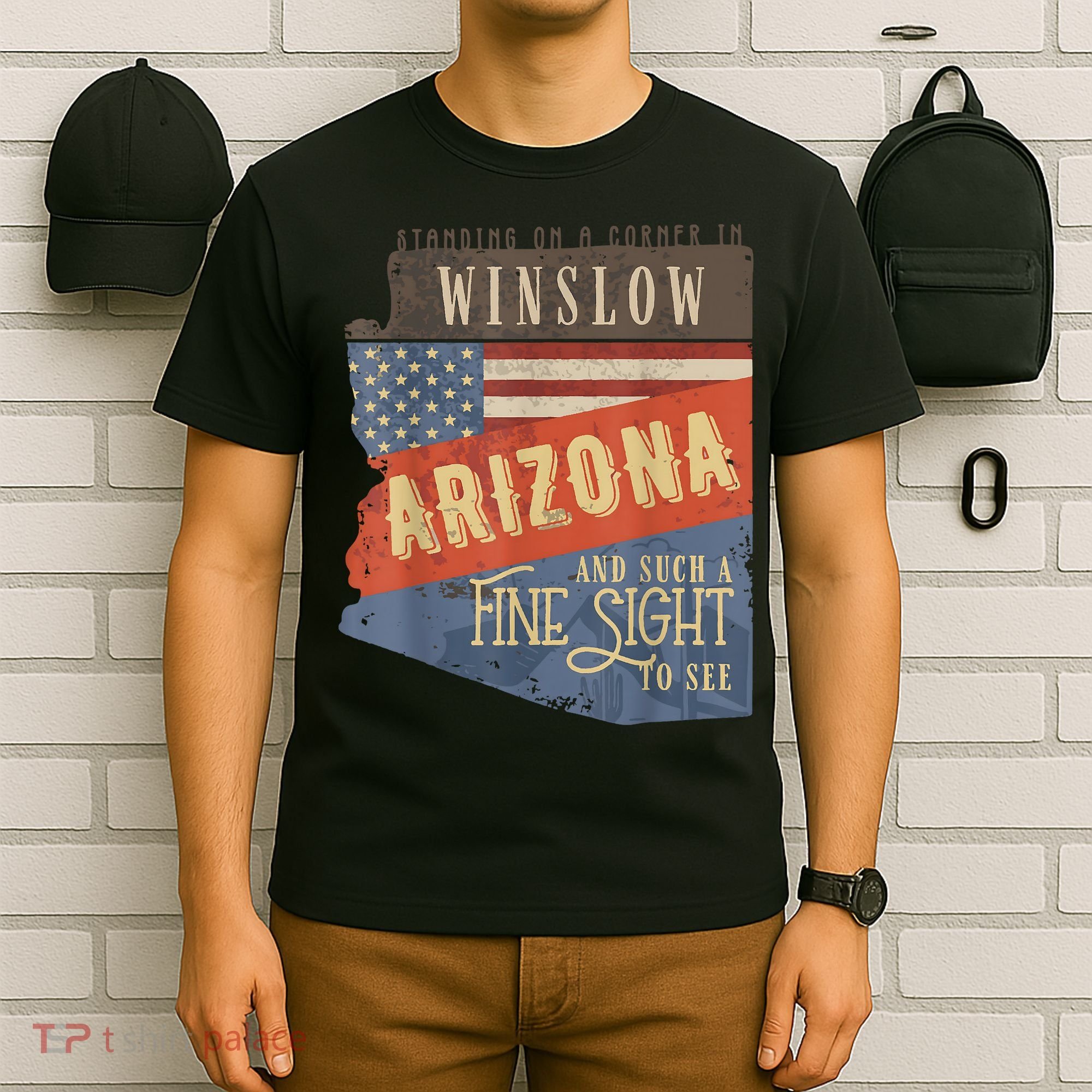 Winslow Arizona AZ US 66 Take It Easy Est. 1926 Mother Road T-Shirt