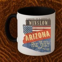 Winslow Arizona AZ US 66 Take It Easy Est. 1926 Mother Road Coffee Mug thumb 2