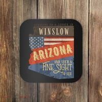 Winslow Arizona AZ US 66 Take It Easy Est. 1926 Mother Road Coaster thumb 0