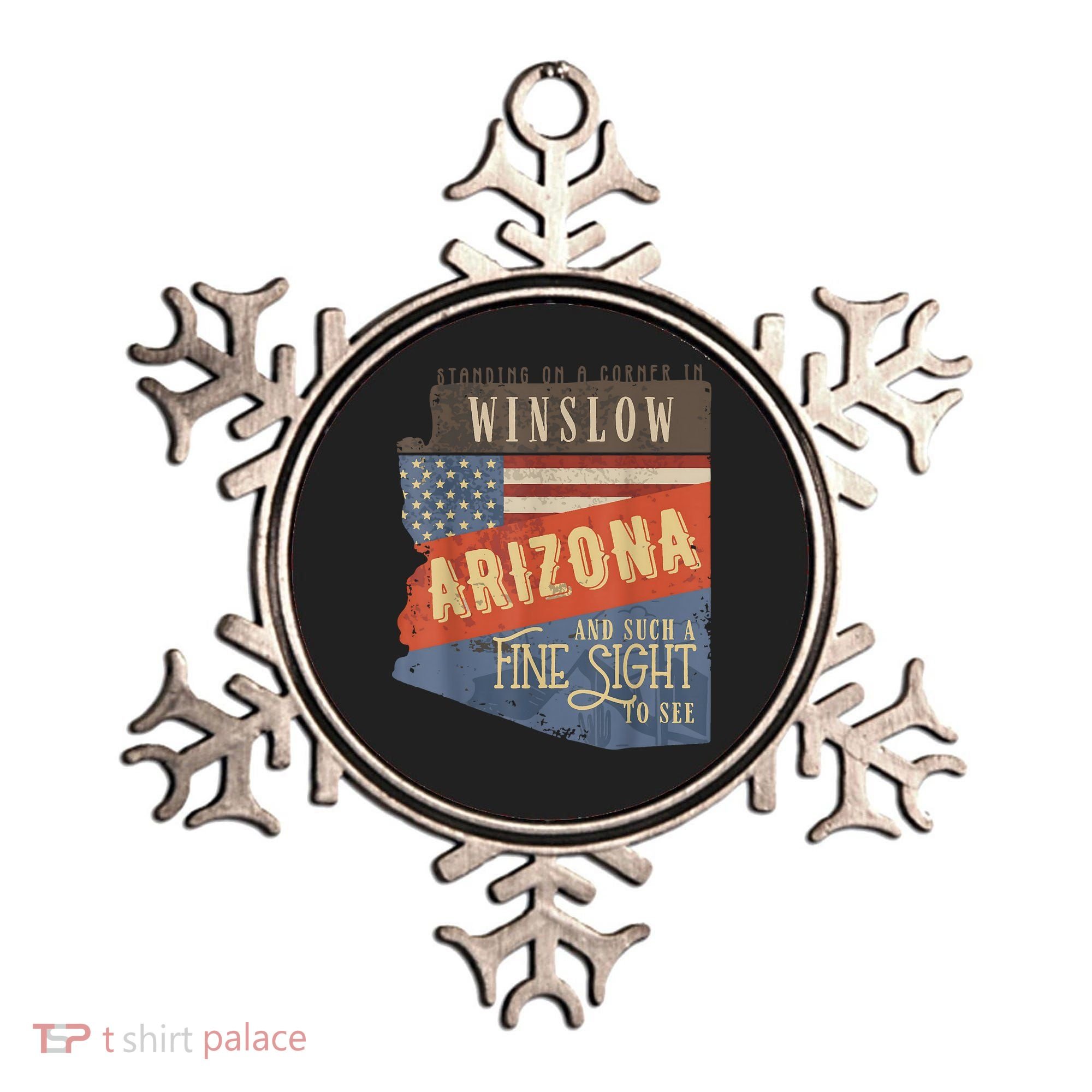 Winslow Arizona AZ US 66 Take It Easy Est. 1926 Mother Road Ornament